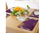 Abakuhaus Tovagliette Viola, Motivi Orientali Del Palazzo Reale Con Matrimonio Tradizionale Boemo In Stile Art DéCo, Tiscjdeco In Tessuto Resistente Al Lavaggio Per La Sala Da Pranzo E La Cucina, Viola Giallo