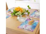 Abakuhaus Tovagliette Libellula, Forme Di Insetti, Libellule E Uccelli Su Motivi Geometrici Angolari A Forma Di Triangolo, Tiscjdeco In Tessuto Resistente Al Lavaggio Per La Sala Da Pranzo E La Cucina, Multicolore