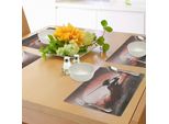 Tovagliette Giapponesi Abakuhaus, Riflessione Sul Concetto Della Morte Praticato Dai Samurai Dazy Sunset Background Free, Tiscjdeco In Tessuto Resistente Al Lavaggio Per La Sala Da Pranzo E La Cucina, Salmone Marrone Umbra