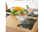 Tovagliette Abakuhaus Yosemite, Yosemite Falls Bosco Sempreverde Stagione Autunnale Paesaggio Parco Nazionale Di Yosemite Stampa, Tiscjdeco In Tessuto Resistente Al Lavaggio Per Sala Da Pranzo E Cucina, Verde Grigio