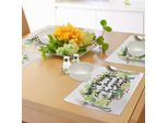 Abakuhaus Tovagliette Natalizie, Capodanno E Buone Feste, Design Rustico Con Bacche E Immagine Sempreverde, Decorazione Da Tavola In Tessuto Resistente Al Lavaggio Per Sala Da Pranzo E Cucina, Bianco E Verde