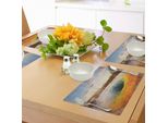 Tovagliette Abakuhaus Yellowstone, Piscina Morning Glory Nel Parco Nazionale Di Yellowstone, Tema Invernale, Tiscjdeco In Tessuto Resistente Ai Colori Per La Sala Da Pranzo E La Cucina, Arancione Marrone