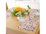 Abakuhaus Tovagliette, Ciambelle E Piccoli Cuori Colorati, Deliziosi Dessert, Stampa Artistica, Tiscjdeco In Tessuto Resistente Ai Colori Per La Sala Da Pranzo E La Cucina, Marrone Rosa