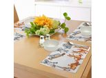 Abakuhaus Tovagliette Con Animali Tropicali, Canguri Australiani E Koala In Diverse Posizioni, Stampa Artistica, Decorazione Da Tavola In Tessuto Resistente Ai Colori Per La Sala Da Pranzo E La Cucina, Marrone Grigio