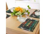 Tovagliette Abakuhaus Grunge, La Vita Ti Offre Sempre Una Seconda Possibilità Si Chiama Domani Citazione Motivazionale, Tiscjdeco In Tessuto Resistente Al Lavaggio Per La Sala Da Pranzo E La Cucina, Giallo Verde