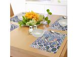 Tovagliette Marocchine Abakuhaus, Motivi Orientali Marocchini In Colori Etnici Retrò, Design BohéMien Arabesco Orientale, Tiscjdeco In Tessuto Resistente Al Lavaggio Per La Sala Da Pranzo E La Cucina, Multicolore