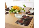 Abakuhaus Tovagliette Fantasia, Devil Shadow Con Ali Nemico Principale Dei Buoni Inferno Nascente Immagine Dell'aldilà, Tovaglietta Decorativa In Tessuto Resistente Ai Colori Per La Sala Da Pranzo E La Cucina, Grigio Rosso