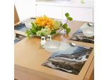 Tovagliette Abakuhaus Yosemite, Yosemite Falls Mountain Sunshine Alberi Alpini Paesaggio Naturale Selvaggio E Spettacolare, Tiscjdeco In Tessuto Resistente Al Lavaggio Per La Sala Da Pranzo E La Cucina, Verde