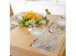 Tovagliette Abakuhaus Libelle, Sfondo Floreale Con Libellule E Motivo Intrecciato Vintage Con Foglie E Boccioli, Tovaglietta Decorativa In Tessuto Resistente Al Lavaggio Per Sala Da Pranzo E Cucina, Marrone Chiaro