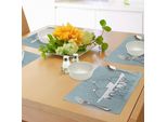 Abakuhaus Tovagliette Con Citazioni, Le Vette Delle Montagne Non Smettono Mai Di Ispirare Sogni, Obiettivi, Successi E Aspirazioni, Tiscjdeco In Tessuto Resistente Ai Colori Per La Sala Da Pranzo E La Cucina, Verde Chiaro Bianco