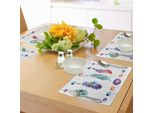 Tovagliette Abakuhaus Boho, Collezione Tribal Feather In Stile Hippie Psichedelico Cosmos Harmony Forms, Tovagliette Decorative In Tessuto Resistente Ai Colori Per La Sala Da Pranzo E La Cucina, Multicolore