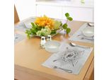 Abakuhaus Tovagliette Occulte, Terzo Occhio In Esagono Geometrico Con Effetti Grunge E Frecce Stampa Di Ispirazione Etnica, Tiscjdeco In Tessuto Resistente Al Lavaggio Per Sala Da Pranzo E Cucina, Beige