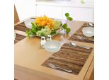 Abakuhaus Tovagliette Rustiche, Motivo Naturale Con Albero Della Foresta In Legno Con Stampa Artistica In Legno Grezzo, Tiscjdeco In Tessuto Resistente Al Lavaggio Per La Sala Da Pranzo E La Cucina, Marrone