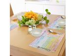 Abakuhaus Tovagliette Rustiche, Stampa Floreale Con Rose Selvatiche Su Sfondo Colorato In Stile Acquerello, Decorazioni Estive Floreali, Tovagliette Decorative In Tessuto Resistente Ai Colori Per La Sala Da Pranzo E La Cucina, Multicolore