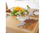 Abakuhaus Tovagliette Dei Parchi Nazionali, Altalene Sul Grand Canyon Monument Valley, Cuore Della Natura Utah, Stampa Fotografica, Tiscjdeco In Tessuto Resistente Ai Colori Per La Sala Da Pranzo E La Cucina, Arancione Blu