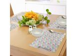 Abakuhaus Tovagliette Geometriche Circolari, Morbide Forme Circolari Con Elementi A Stella Radiant Unusual Abstract Artwork, Tiscjdeco In Tessuto Resistente Al Colore Per La Sala Da Pranzo E La Cucina, Multicolore