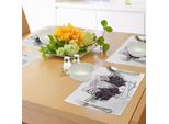 Abakuhaus Tovagliette Con Teschi, Figura Tribale Femminile Con Testa Di Capra Cornuta E Piuma Di Pavone, Motivo Mistico Voodoo, Decorazione Da Tavola In Tessuto Resistente Al Lavaggio Per Sala Da Pranzo E Cucina, Multicolore