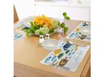 Tovagliette Abakuhaus Con Motivi Ittici, Vivace Fauna Marina Con Grafica A Tema Lago Tropicale Con Pesci D'acqua Dolce, Decorazione Da Tavola In Tessuto Resistente Al Lavaggio Per Sala Da Pranzo E Cucina, Multicolore