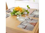 Tovagliette Abakuhaus Space, Spacelaunch Spaceship Futuristic Interior Corridor Mars Planet World Image, Tiscjdeco In Tessuto Resistente Al Lavaggio Per Sala Da Pranzo E Cucina, Bianco E Rosso