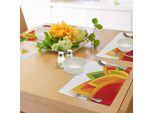 Abakuhaus Tovagliette Astratte, Tema Foglie Autunnali Astratte Digitali - Foglie Autunnali - Alberi Della Foresta - Arte Stagionale, Decorazioni Da Tavola In Tessuto Resistente Al Lavaggio Per La Sala Da Pranzo E La Cucina, Arancione Verde