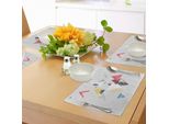 Abakuhaus Tovagliette Astratte, Design Geometrico Astratto Moderno Con Triangoli E Arte Stilizzata Dettagliata, Tiscjdeco In Tessuto Resistente Al Lavaggio Per La Sala Da Pranzo E La Cucina, Senape