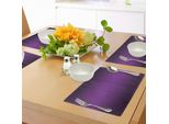 Abakuhaus Tovagliette Ombra, Tenda Da Cinema Ispirata Alla Serie Di Film, Colore Ombre, Design Digitale, Stile Artistico, Stampa, Tiscjdeco In Tessuto Resistente Al Lavaggio Per Sala Da Pranzo E Cucina, Viola