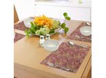 Tovagliette Abakuhaus Paisley, Design Vivace Con Fiori, Pois, Foglie E Motivi Ornamentali, Stampa Artistica, Tiscjdeco In Tessuto Resistente Al Lavaggio Per La Sala Da Pranzo E La Cucina, Multicolore