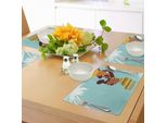 Abakuhaus Tovagliette Africane, Madre Africana Con Il Suo Bambino In Abiti Etnici In Stile Retrò, Tiscjdeco In Tessuto Resistente Al Lavaggio Per La Sala Da Pranzo E La Cucina, Calendula Turchese
