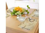 Tovagliette Abakuhaus, Motivo Vintage Grunge Con Orologi Da Taschino Su Catene, Romantica Stampa Artistica Retrò, Tiscjdeco In Tessuto Resistente Al Lavaggio Per Sala Da Pranzo E Cucina, Marrone