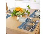 Tovagliette Abakuhaus Con Colonne, Due Antiche Colonne Di Marmo Sullo Sfondo Di Un Tramonto Con Nuvole Nel Cielo - Stampa Digitale, Tovaglietta Decorativa In Tessuto Resistente Ai Colori Per La Sala Da Pranzo E La Cucina, Grigio Chiaro E Blu.