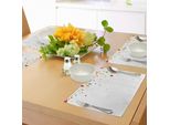 Abakuhaus Tovagliette Colorate, Piccoli Pois Simili A Coriandoli Da Festa Su Sfondo Bianco, Stile Retrò, Tiscjdeco In Tessuto Resistente Ai Colori Per La Sala Da Pranzo E La Cucina, Multicolore