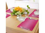 Tovagliette Abakuhaus, Rosa Principessa Colori Medievali Ispirati Al Fucsia Design Moderno Ombre Stampa Digitale Immagine, Tiscjdeco In Tessuto Resistente Al Lavaggio Per La Sala Da Pranzo E La Cucina, Rosa