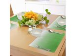 Tovagliette Abakuhaus, Verde Grassforest - La Natura Selvaggia Ha Ispirato Il Design Moderno Dai Colori Vivaci, Decorazione Da Tavola In Tessuto Resistente Ai Colori Per La Sala Da Pranzo E La Cucina, Bianco
