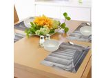 Tovagliette Abakuhaus Con Motivo A Colonne, Tema Antico - Colonne Romane - Colonne In Pietra - Tema Architettura Antica - Immagine Digitale, Tiscjdeco In Tessuto Resistente Al Lavaggio Per Sala Da Pranzo E Cucina, Grigio E Sabbia