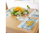Abakuhaus Tovagliette Sottovaso Giallo Sottomarino, Illustrazione Sottomarina Granchio E Stella Marina Stampa Animale, Tiscjdeco In Tessuto Resistente Al Lavaggio Per Sala Da Pranzo E Cucina, Marrone Giallo Blu