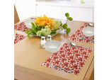 Tovagliette Abakuhaus Con Motivi Floreali, Papaveri Rossi, Acquerello, Pennello Da Pittore, Effetto Artistico, Natura Idilliaca, Stampa Artistica, Sottobicchieri In Tessuto Lavabile, Decorazione Da Tavola Con Stampa, Bianco E Rosso