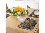 Abakuhaus Tovagliette Rustiche, Rovere Fienile Rivestimento Porta Crepata Cerniere Arrugginite Datato Legno Da Costruzione Villa Terreni Agricoli Nessuno Design, Tiscjdeco In Tessuto Resistente Al Colore Per La Sala Da Pranzo E La Cucina, Marrone