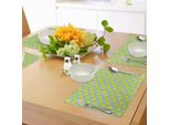 Tovagliette Abakuhaus Con Paperelle Da Bagno, Paperelle Di Gomma Sull'acqua Con Sfondo A Bolle, Motivo Divertente E Simpatico, Decorazione Da Tavola In Tessuto Resistente Al Lavaggio Per La Sala Da Pranzo E La Cucina, Turchese, Arancione, Giallo
