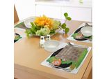 Abakuhaus "Tovagliette Per Il Giorno Di San Patrizio, Folletto Irlandese E Assa Di Legno Con Motivo A Trifoglio, Decorazioni Da Tavola In Tessuto Resistente Al Lavaggio Per La Sala Da Pranzo E La Cucina, Verde Smeraldo E Marrone Terra D'ombra"