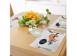 Tovagliette Abakuhaus Con Animali, Orso Australiano, Timido, Sorridente, Simpatico, Spiritoso, Immagine Caricaturale, Stampa Digitale Su Tessuto Lavabile, Decorazione Da Tavola, Cucina, Multicolore
