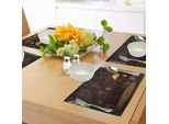 Abakuhaus Tovagliette Gotiche, Camera Del Rito Segreto Con Teschi Alle Pareti Sacra Magia Immagine Magica Stampa, Tiscjdeco In Tessuto Resistente Al Colore Per La Sala Da Pranzo E La Cucina, Marrone