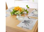 Tovagliette Tribali Abakuhaus, Stampa Artistica Etnica Ispirata Alla Natura Selvaggia E Libera Con Lupo E Piume Boho, Tiscjdeco In Tessuto Resistente Al Lavaggio Per Sala Da Pranzo E Cucina, Teal