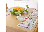 Tovagliette Abakuhaus Con Motivi Floreali, Fiori Acquerellati, Tulipani, Rose, Foglie Colorate, Motivi Floreali Da Giardino, Stampa Decorativa, Tovagliette In Tessuto Resistente Ai Colori Per La Sala Da Pranzo E La Cucina, Multicolore