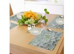 Abakuhaus Tovagliette Cactus, Foto Ravvicinata Di Pianta Cactus, Immagine Deserto Messicano, Opera D'arte Naturale, Tiscjdeco In Tessuto Resistente Al Colore Per Sala Da Pranzo E Cucina, Verde