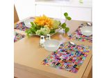 Abakuhaus Tovagliette Astratte, Lettere Dell'alfabeto Colorate, Motivi Educativi, Puzzle Per Bambini, Stampa Grafica, Tiscjdeco In Tessuto Resistente Al Lavaggio Per La Sala Da Pranzo E La Cucina, Multicolore
