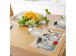 Tovagliette Abakuhaus Con Animali, Panda Va A Scuola Umorismo Istruzione Hipster Con Occhiali Libri Penna Grafica, Tiscjdeco In Tessuto Resistente Ai Colori Per La Sala Da Pranzo E La Cucina, Multicolore