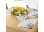 Tovagliette Abakuhaus Con Motivo Floreale, Motivo Floreale Grunge Con Foglie Vorticose Florets Paintbrush Illustration, Tiscjdeco In Tessuto Resistente Al Lavaggio Per La Sala Da Pranzo E La Cucina, Rosa Chiaro E Nero