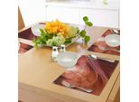 Abakuhaus Utilizzo Tovagliette, Tema Naturale All'interno Dell'antelope Canyon In Arizona - Immagine Digitale Artistica, Tiscjdeco In Tessuto Resistente Al Colore Per La Sala Da Pranzo E La Cucina, Arancione, Giallo E Rosso