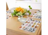 Tovagliette Abakuhaus Con Caricature, Tema Bambini, Animali Carini, Leoni, Maiali, Mucche, Fattoria, Safari, Cameretta Dei Bambini, Stampa Digitale Su Tessuto Lavabile, Decorazione Per La Tavola, Cucina, Multicolore