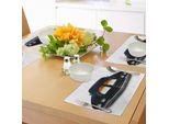 Abakuhaus Tovagliette Classiche, Vintage Retrò, Con Stampa Di Auto E Fiamme Sul Davanti, Decorazioni Da Tavola In Tessuto Resistente Ai Colori Per La Sala Da Pranzo E La Cucina, Rosso Cinabro, Giallo E Nero.